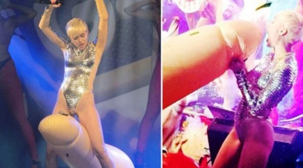 Miley Cyrus tiene sexo en pleno show