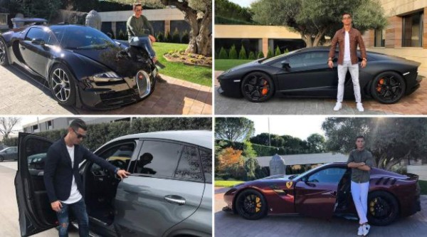 FOTOS: Esto cuesta cada uno de los lujosos carros que presume Cristiano Ronaldo