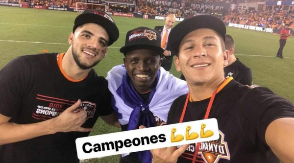 Así celebraron los hondureños del Houston Dynamo el título de la Us Open Cup