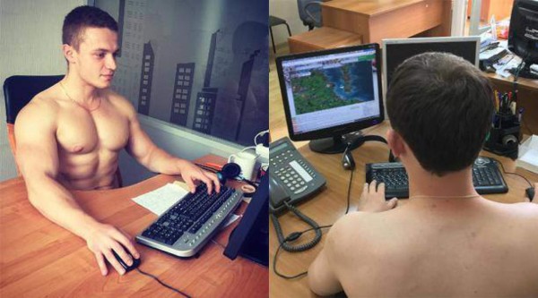 Bielorrusos se desnudan para ir a su trabajo