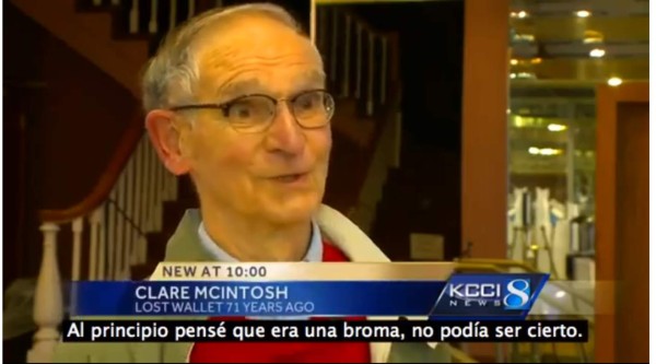 Perdió su billetera y se la entregaron 70 años después