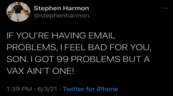 ¿Quién fue Stephen Harmon, el joven antivacunas que falleció por covid-19?  