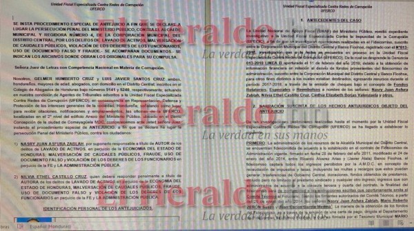Por desvío de 29.4 millones de lempiras acusan a Nasry Asfura en petición de antejuicio