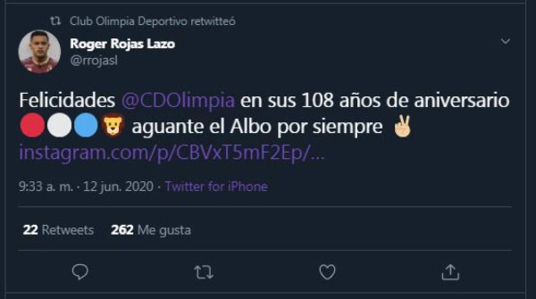 FOTOS: Así felicitaron al Olimpia por sus 108 años de historia