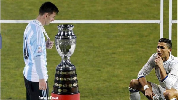 Los memes de la celebración de CR7 en el derbi de Madrid