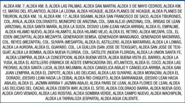 Sectores de Honduras que estarán sin energía este jueves 17 de mayo