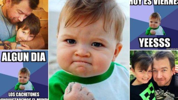 Sammy Grinner, el niño más famoso de los memes