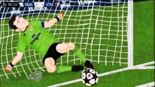 La parodia animada de la final de la Champions