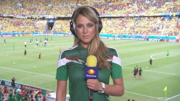 Una periodista mexicana, la más linda de la Copa del Mundo Brasil 2014
