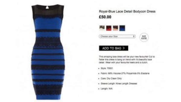 Verdadero color del vestido