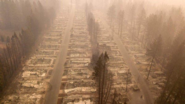 Desgarradoras imágenes de lo que quedó de Paradise, el pueblo en California que fue consumido por los incendios