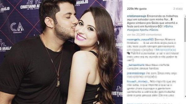 Conmoción por muerte de cantante brasileño y su novia