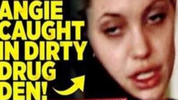 Revelan fotos de Angelina Jolie drogada