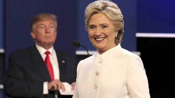 El gesto de Donald Trump con Hillary Clinton&nbsp;