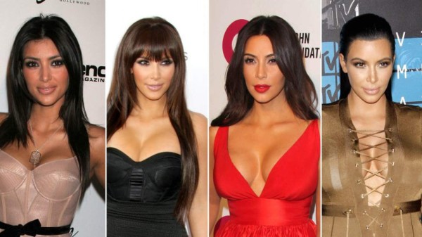 Así ha cambiando el rostro de Kim Kardashian