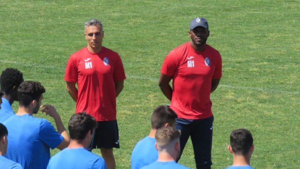 Así fue el primer entrenamiento de David Suazo con el Carbonia de Italia