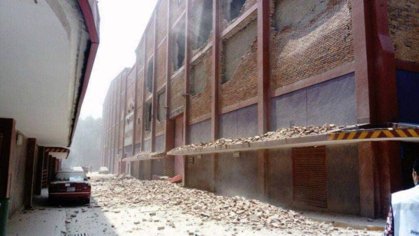 Hondureño comparte dramáticas fotos del sismo de 7.1 en México