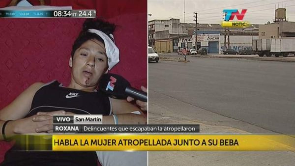 Mujer y su bebé de 7 meses vuelan por el aire tras ser atropellados por ladrones &nbsp;&nbsp;