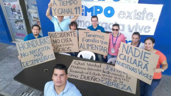 Exempleados de Diario Tiempo exigen pago de sus prestaciones