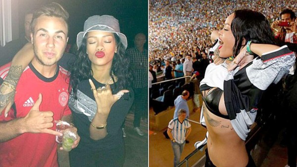 El alocado festejo de Rihanna en la final del Mundial