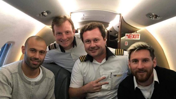 Messi y Mascherano viajaron hace tres semanas en el mismo avión que el Chapecoense