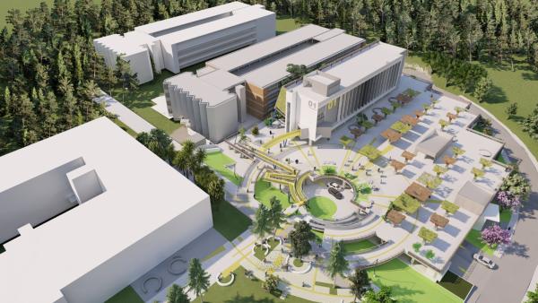 El moderno edificio constará de seis niveles, de los cuales cuatro serán para aulas y dos para estacionamiento vehicular.