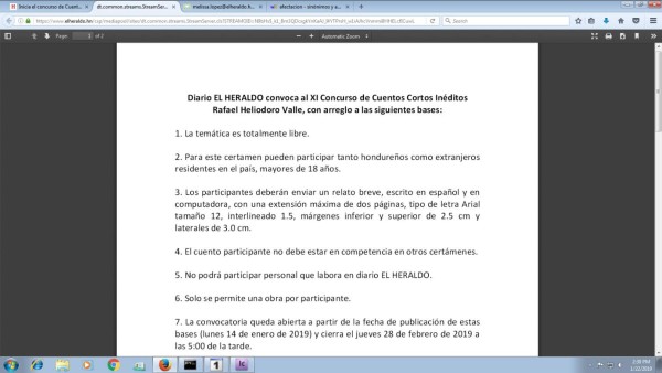 El paso a paso a las bases del Concurso de Cuentos Cortos