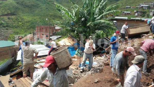 Lluvias dejan daños en la capital de Honduras