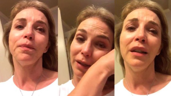 Laura Flores estalla en llanto tras la partida de su hija a Estados Unidos