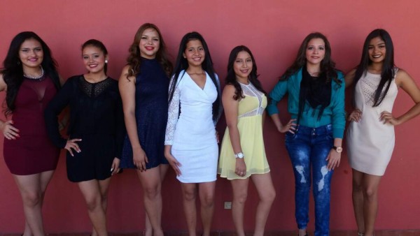 Candidatas a la reina de la feria de Comayagua