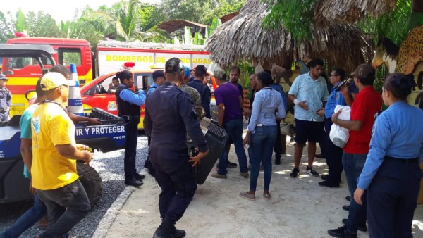 Las imágenes más impactantes del incendio en un centro turístico de Roatán