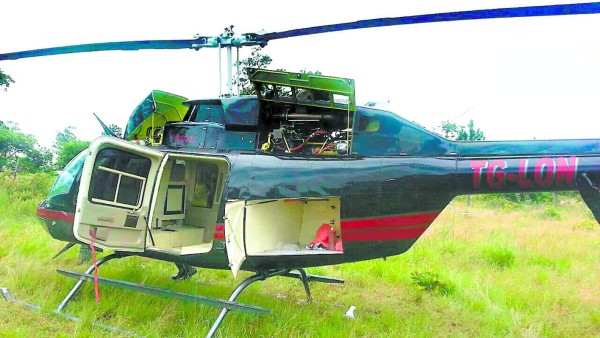 Abandonado encuentran helicóptero en La Mosquitia