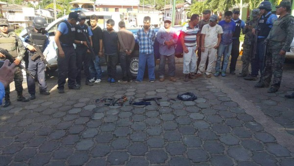Ocho detenidos en 'Operación Colomoncagua' en occidente de Honduras