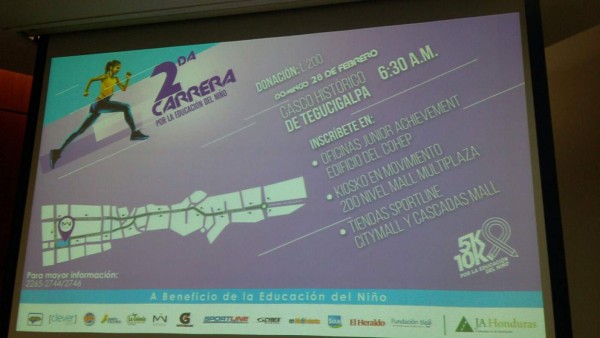 Honduras: Lanzan segunda carrera a beneficio de la educación del niño en la capital