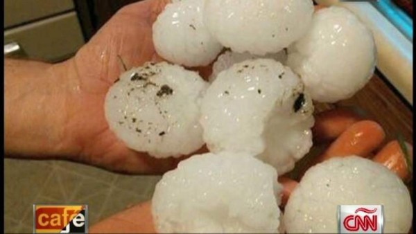 Cae granizo en Nebraska