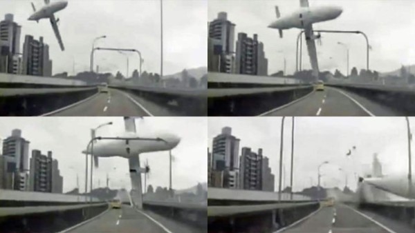 VIDEO: Al menos 22 muertos al caer un avión en un río en Taiwán