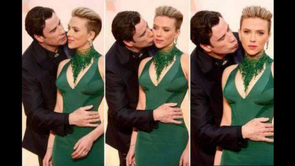 El beso que incomodó a Johansson en los Oscar