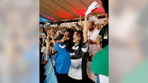 El alocado festejo de Rihanna en la final del Mundial