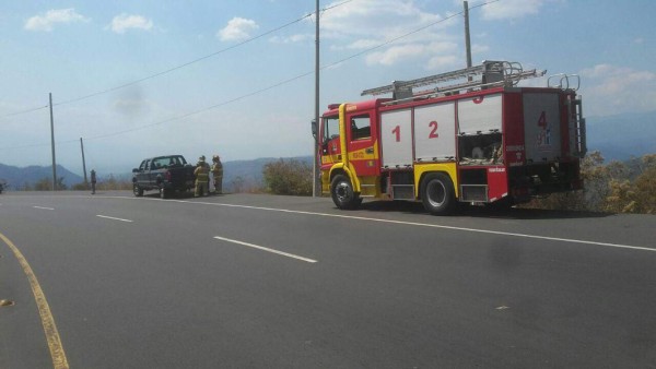 Accidente vial en la carretera CA-5 deja una persona lesionada
