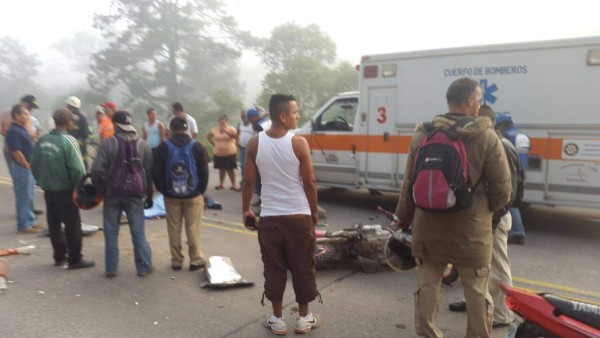 Muere joven que se conducía en motocicleta a la altura de Siguatepeque