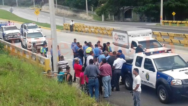 Honduras: Policía muere atropellado en carretera del norte a la altura de Amarateca