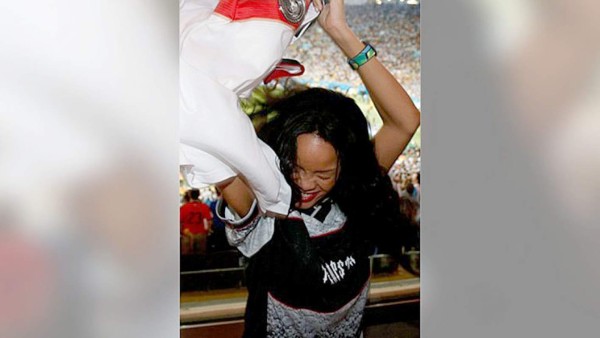 El alocado festejo de Rihanna en la final del Mundial