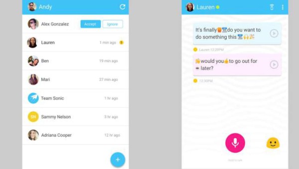 La nueva aplicación de mensajería que funciona solo con notas de voz
