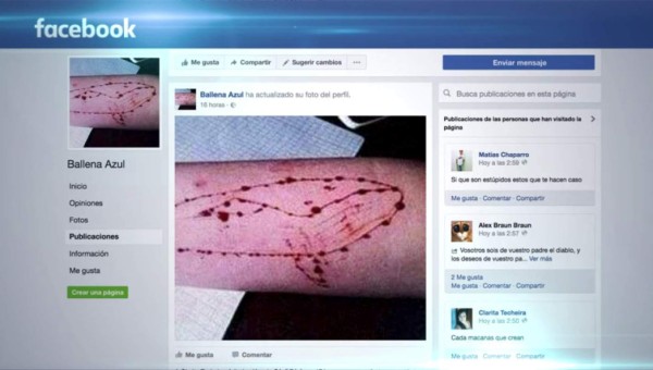 Sudamérica en alerta por el juego 'Ballena azul'