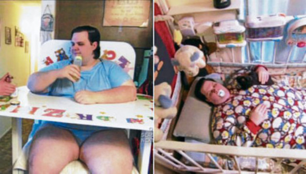 Hombre lleva la vida de un bebé de dos años