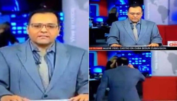 Los nervios invaden a productor de CNN al intentar informar sobre la muerte de Fidel