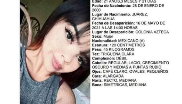 Jacivi Alejandra, la joven que salió a comer con un amigo y fue hallada muerta