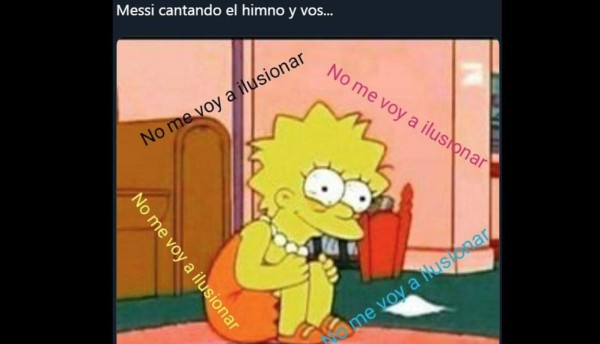 Con originales memes, usuarios se burlan de Leo Messi por cantar el himno de Argentina
