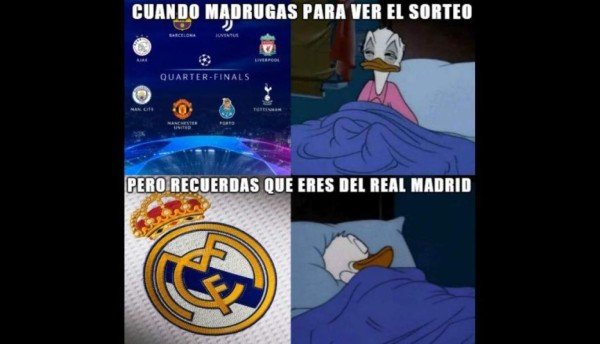 ¡A reír! Los memes que dejó el sorteo de la Champions League destrozan al Real Madrid
