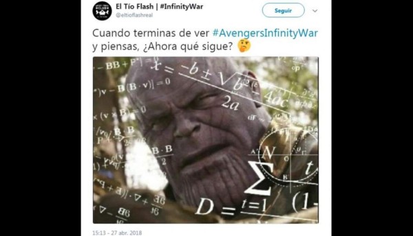 Avengers Infinity War sin spoilers: Los memes que dejó el estreno taquillero